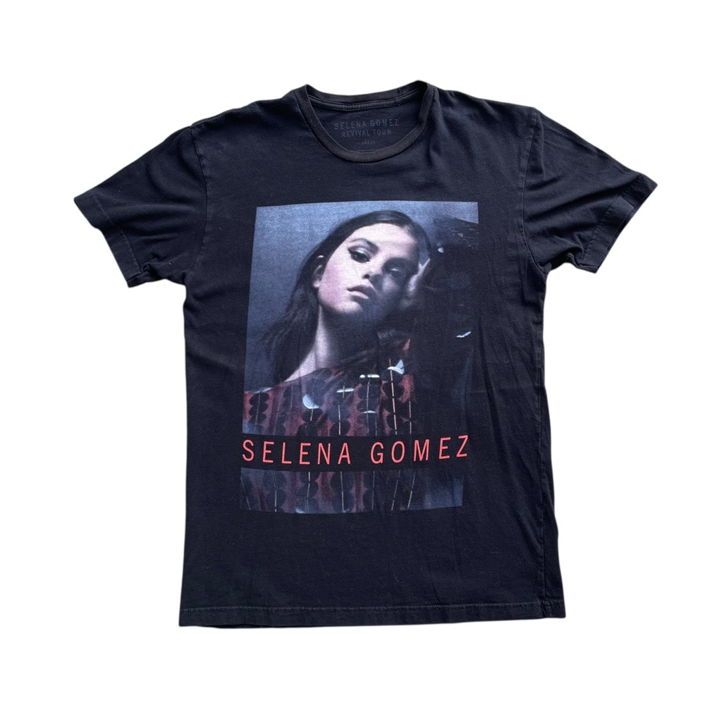 ⭐ Selena Gomez Revival Tour 2016 Black Band Graphic Tee Size Small